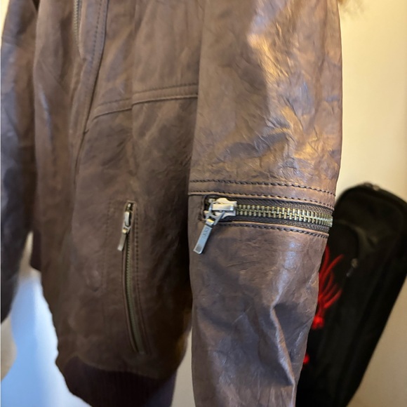 NWT Y2K leather jacket.  Xs - Picture 2 of 9
